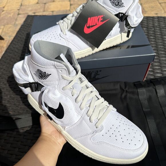 Nike Air Jordan 1 Retro Utility High Men\'s Shoes White DO8727-100 Size 11.5 main image 13